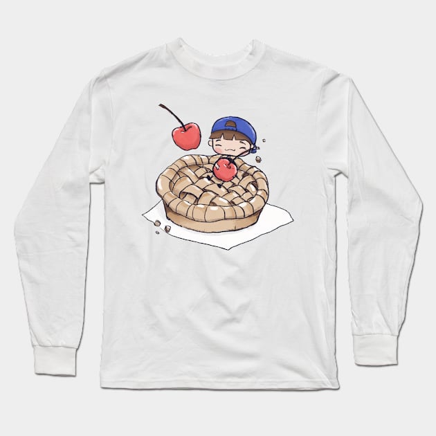 cherry pie anyone? Long Sleeve T-Shirt by shopfindingbeni